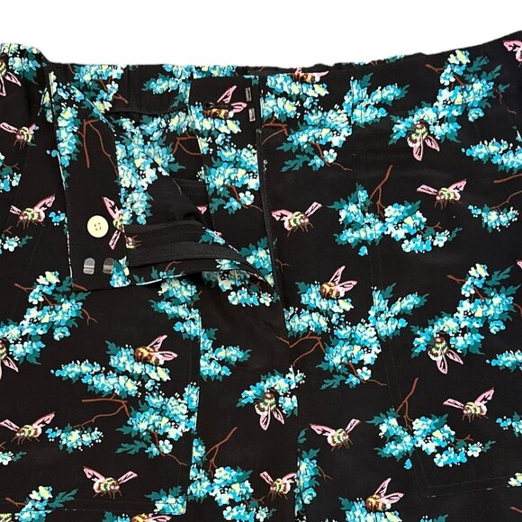 J. Crew Factory Black Floral Straight Leg Pants - Picture 10 of 12